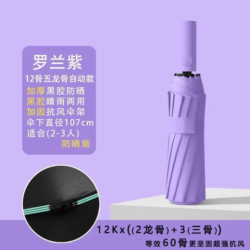 Picture of UV Umbrella Custom Wholesale UV Protection Thickened Sun Protection Sunshade Umbrella Sun Umbrella Folding Sunny and Rainy Umbrella for Men and Women