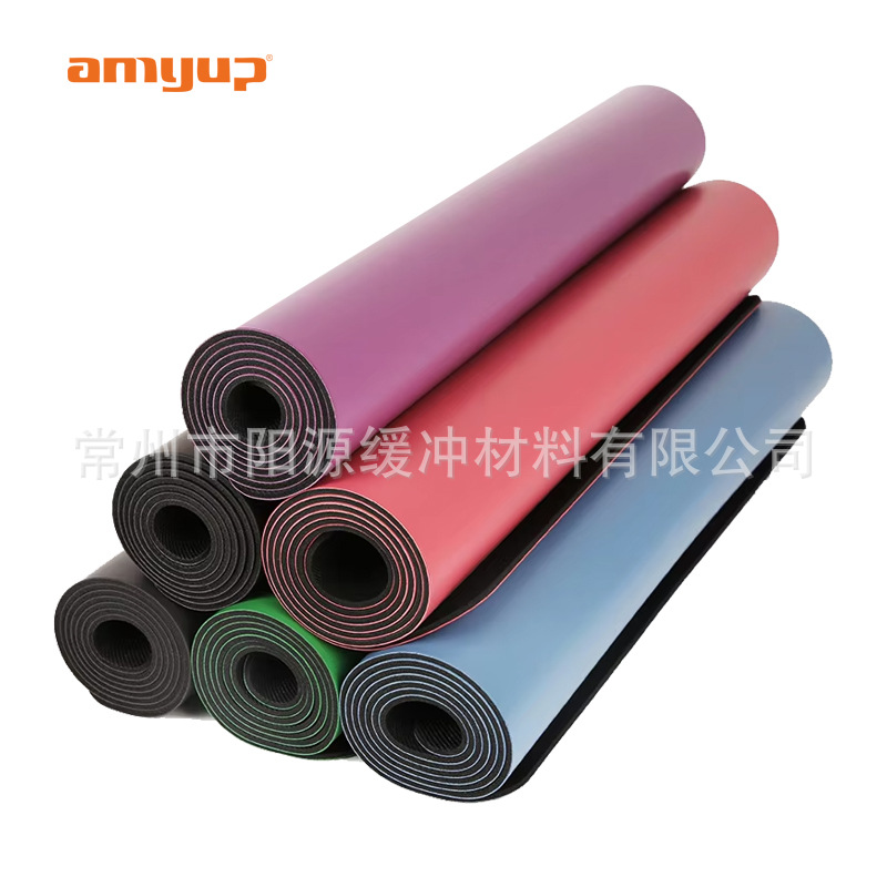 Spot Wholesale Cross-Border Yoga Mat Pu Rubber Pilates Mat Wear-Resistant Home Fitness Mat Non-Slip Thickened Floor Mat