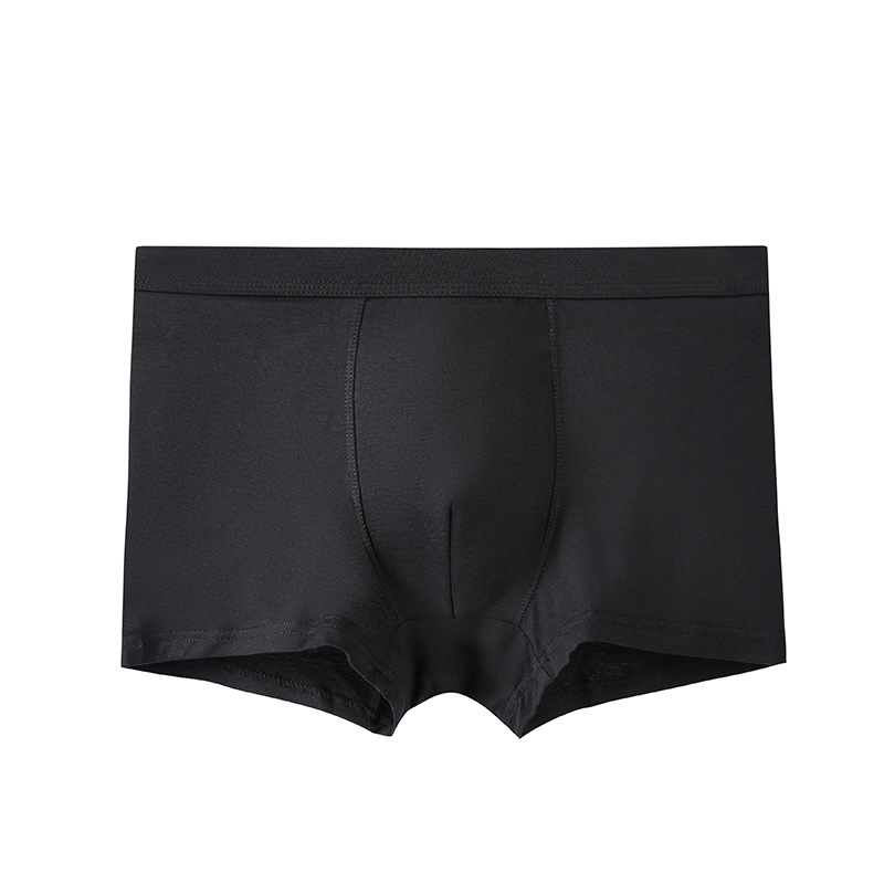 Picture of Modal Men's Underwear Boxer Briefs Summer Solid Color Thin Breathable Large Size Modal Boys' Boxer Briefs