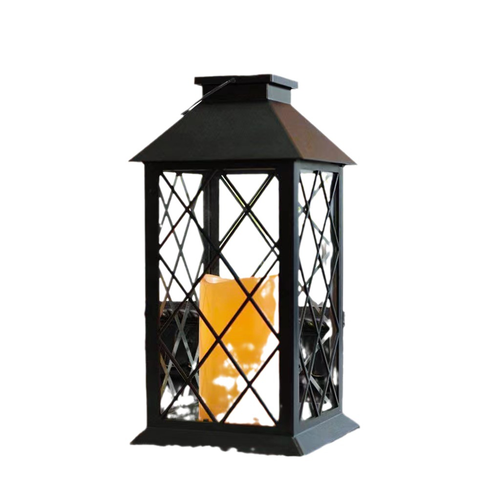 Picture of Amazon retro outdoor solar candle wind lamp garden lawn Villa decoration landscape lamp