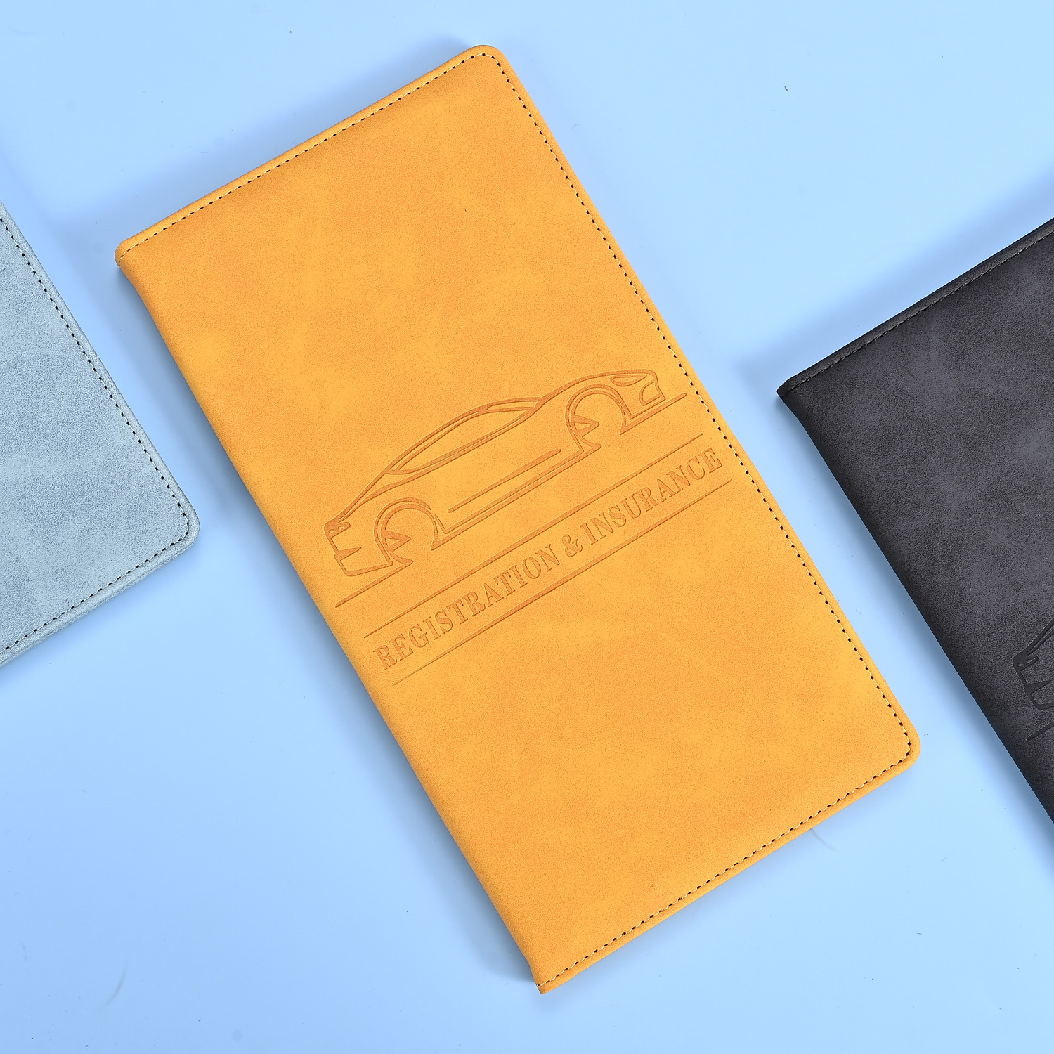 Picture of Cross-Border American Driver's License Leather Case Car Information Document Holder Amazon Best-Selling Passport Bag Custom Coin Card Holder