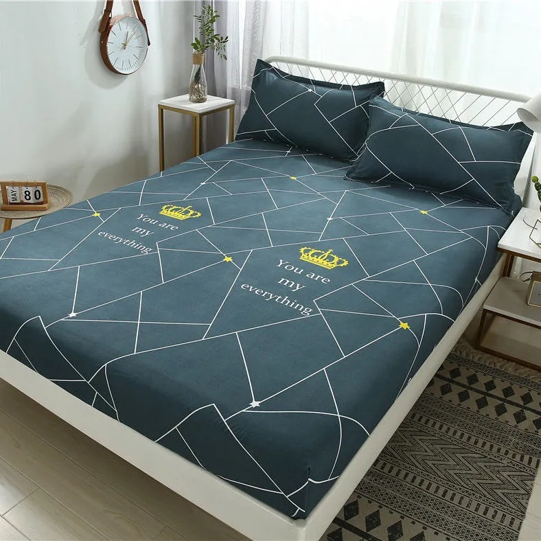 Picture of Printed Fitted Bed Sheets, Simmons Protective Dust Cover, All-Inclusive Elastic Bed Cover, No Pilling, No Shrinkage