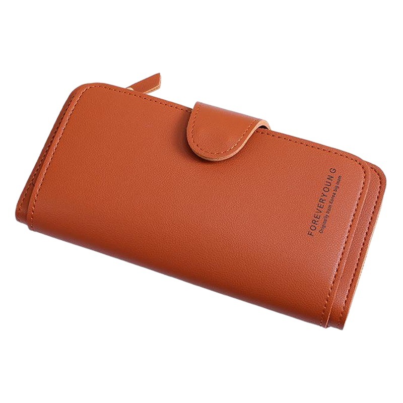 New long women's wallet buckle coin purse soft card holder mobile phone bag clutch cross-border hot sale wholesale