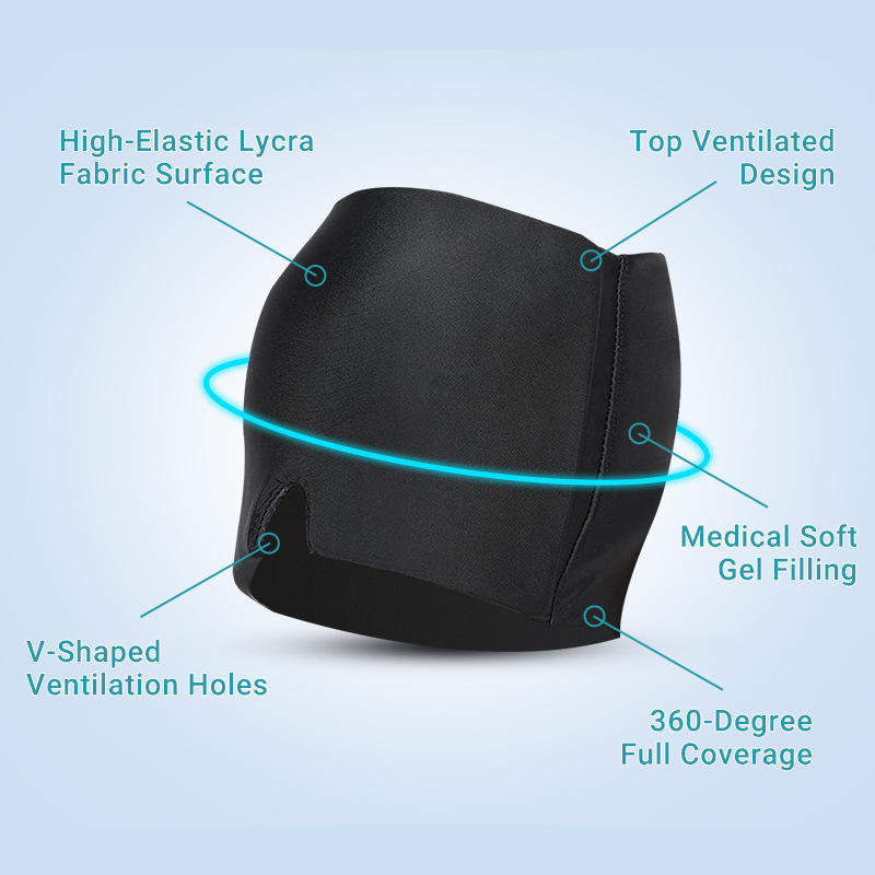 Picture of Cross-Border Hot-Selling Hydrogel Ice Compress Head Cover, Cooling Hot and Cold Compress Headgear, Stretchable Physiotherapy Care Eye Mask