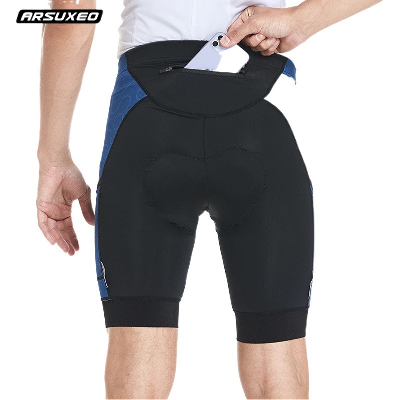 Outdoor Sports Bicycle Sports Cycling Shorts Men's High Elastic Sponge Cushion Shock Absorption Breathable Sweat Absorption Summer