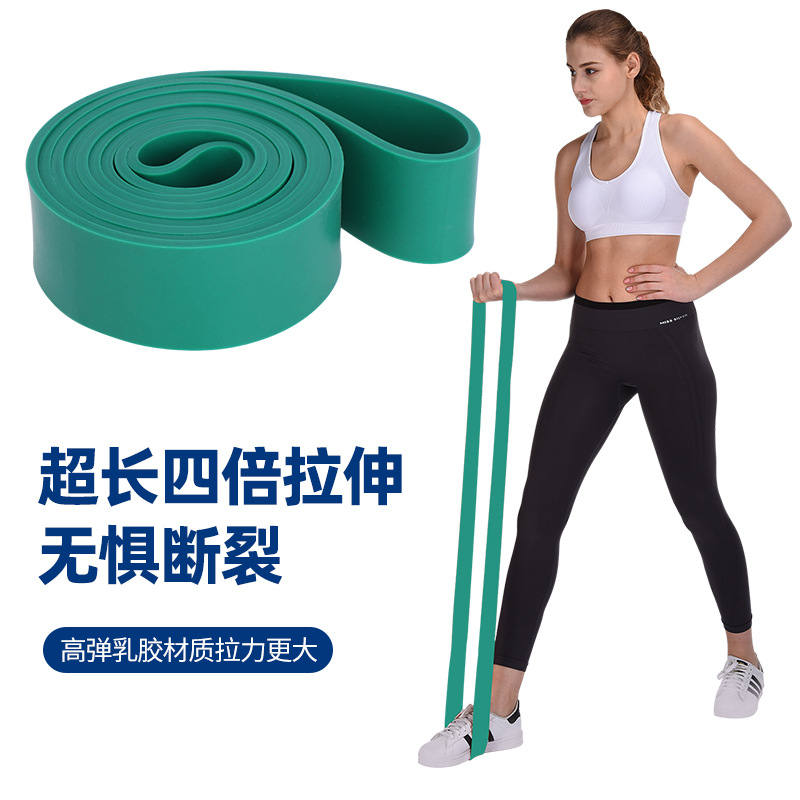 Picture of Latex TPE resistance band fitness elastic ring squat hip pull-up training yoga fitness pull-up ring