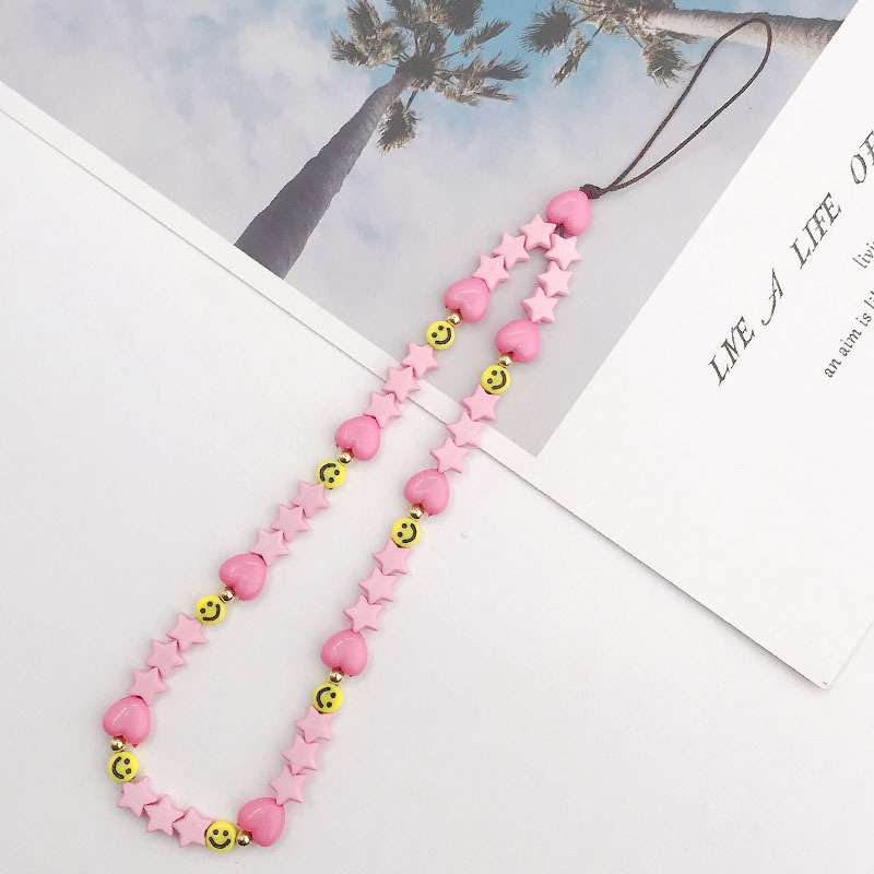 Picture of New soft pottery fruit series mobile phone chain diy mobile phone case acrylic five-pointed star mobile phone chain collection trend