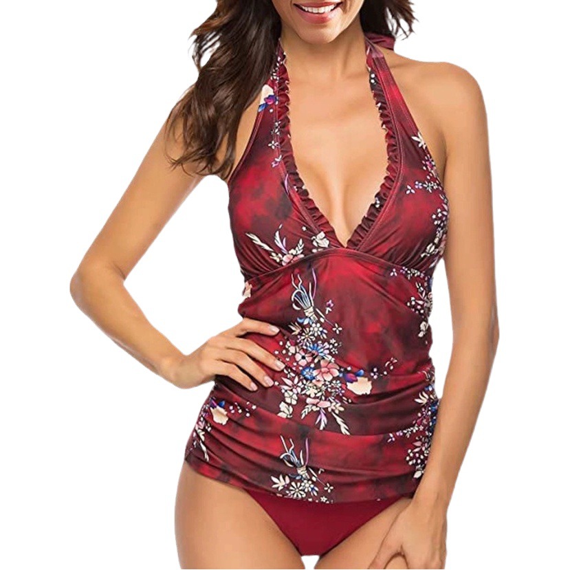 European and American Cross-border New Women's Split Swimsuit Sexy Backless Belly Bikini suit Bikini Swimsuit