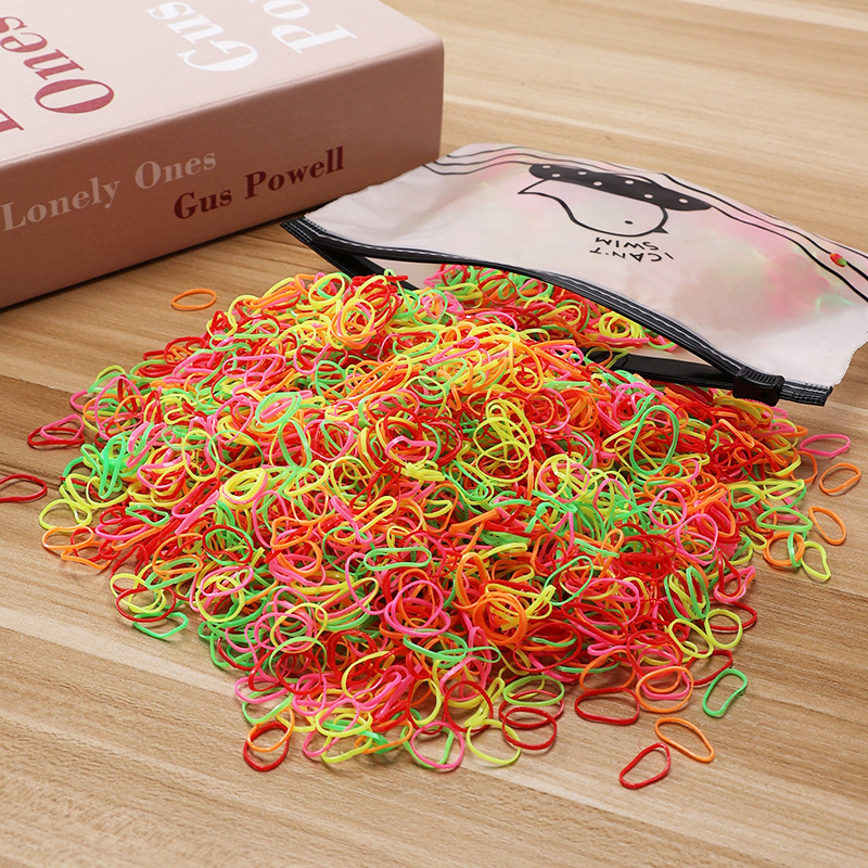 Picture of Children's Hair Rope Disposable Rubber Band Girls' Baby Strongly Pull Constantly Boxed Small Hair Rings Do Not Hit Hair Rope