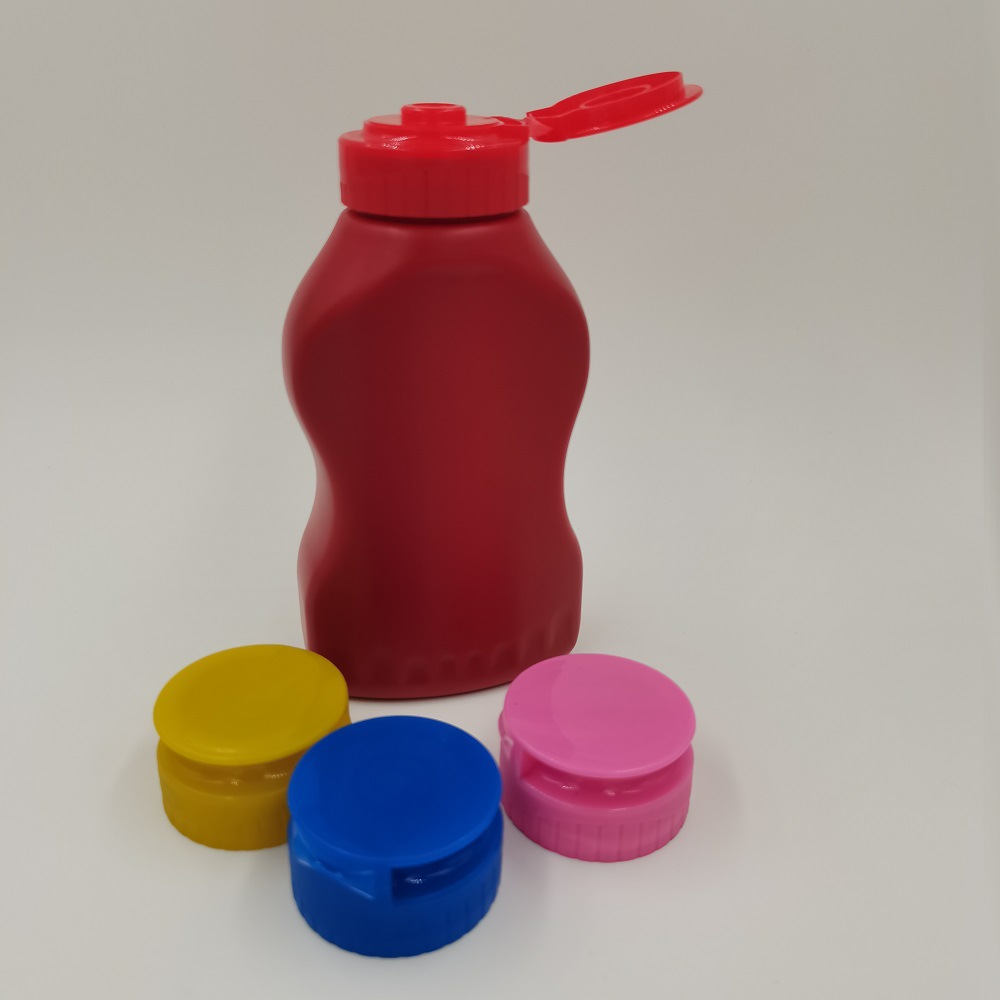 38-Tooth 400ml Honey Bottle with Cross-Shaped Silicone Valve, Flip-Top Plastic Lid, Leak-Proof, Lightweight, and Leak-Resistant
