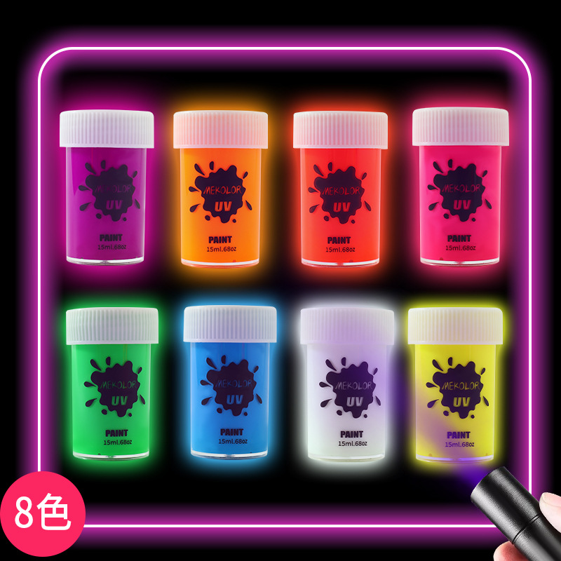 Picture of Water-Based Human Face Fluorescent Paint Cream Body Paint Halloween Paint Cream Quick-Drying and Easy to Wash