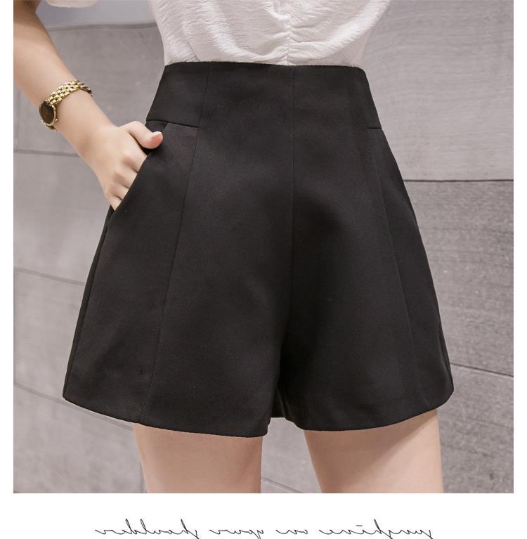 Picture of All-matching shorts women's summer thin casual plus size pear-shaped high waist slimming design hot pants for hot girls