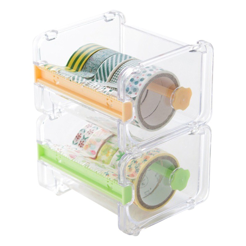 And paper tape special creative cutter office stationery sub-packaging hand account transparent tape holder storage cutter box