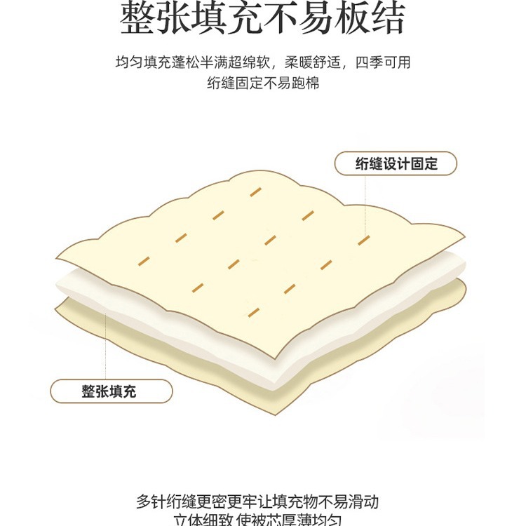 Picture of Class A Pure Cotton Soybean Fiber Quilt for All Seasons Summer Cool Quilt Core Winter Quilt Air Conditioning Quilt Thickened Warm Spring and Autumn