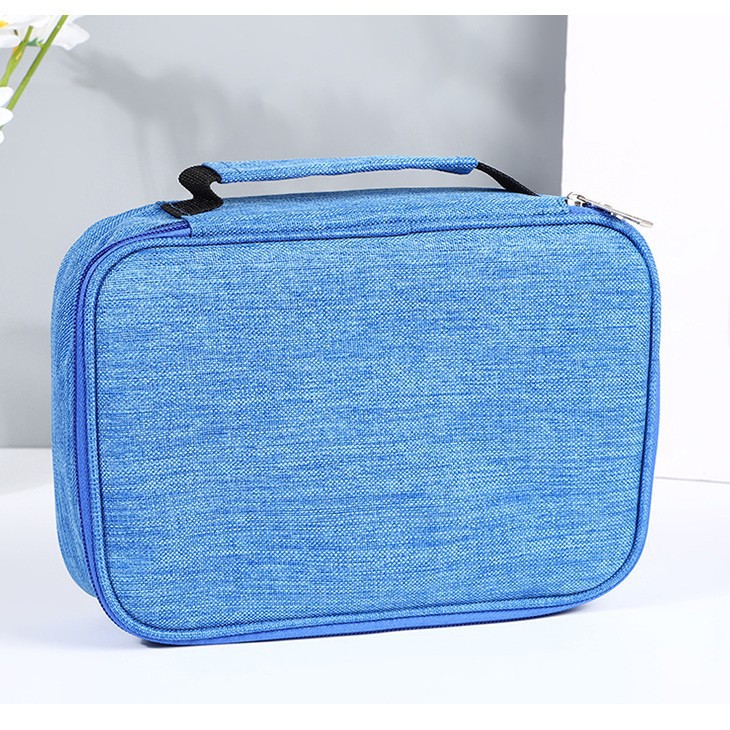 Picture of 72 Hole Sketch Pen Storage Bag Amazon Hot Student Pencil Bag Three-Layer 24 Hole 48 Hole Pencil Stationery Storage Bag