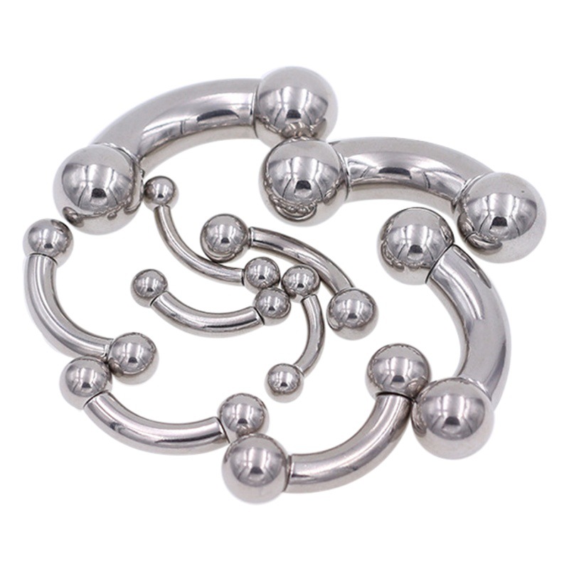 316L Stainless Steel Bent Rod Large Size Earrings Human Body Piercing Bent Rod Piercing Ring Body Ring Emulsion Ring