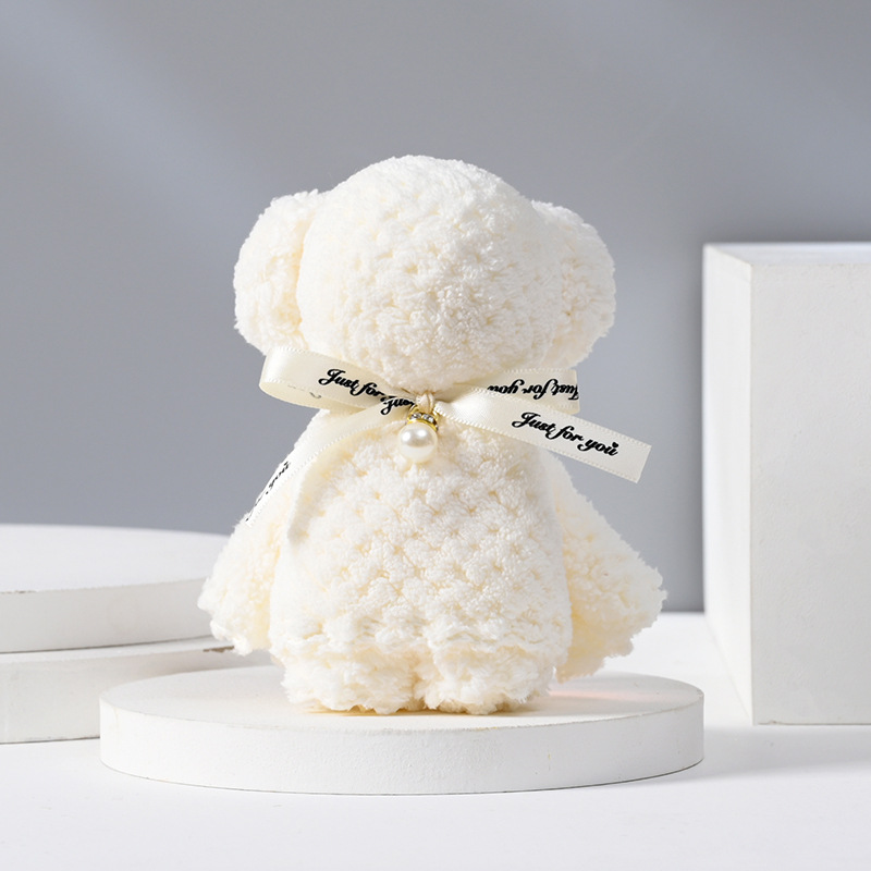Picture of Bear Towel Wedding Accompanying Gift Big Happy Shop Small Square Towel Bridesmaid Return Gift Wedding Coral Fleece Towel