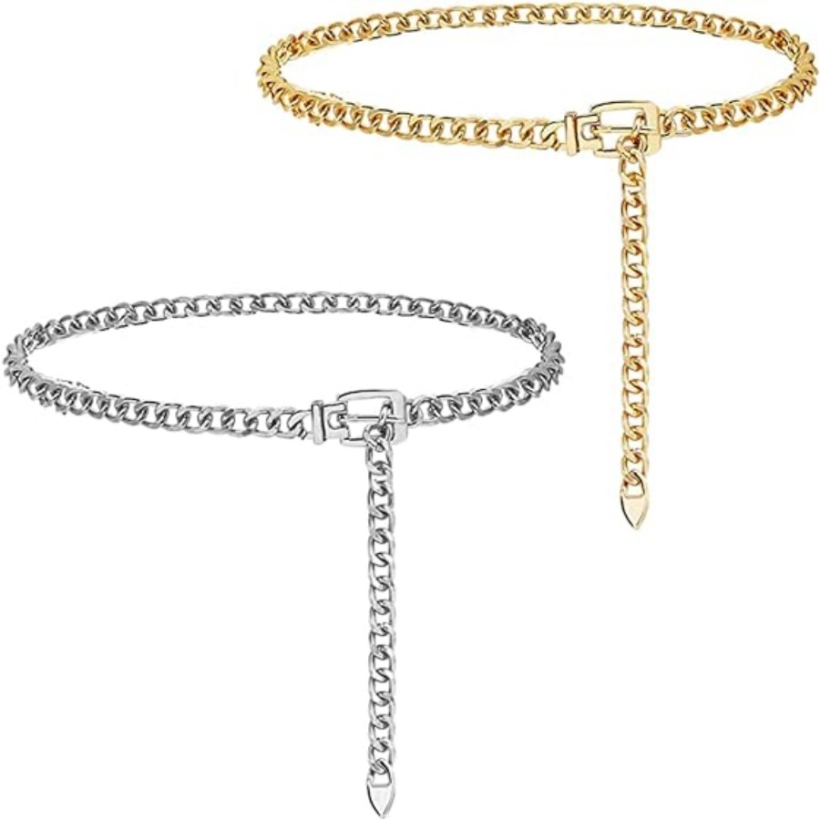 European and American cross-border jewelry sexy hot girl metal belt punk thick chain waist body chain factory wholesale