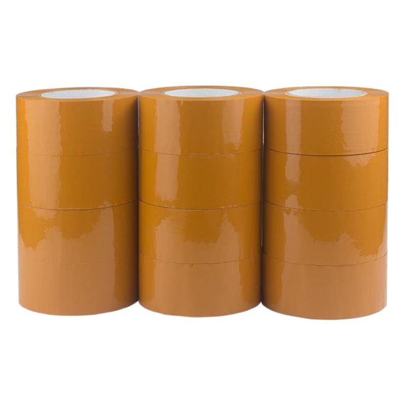 Transparent tape large roll wholesale express packaging sealing tape factory yellow tape logistics packaging tape full box