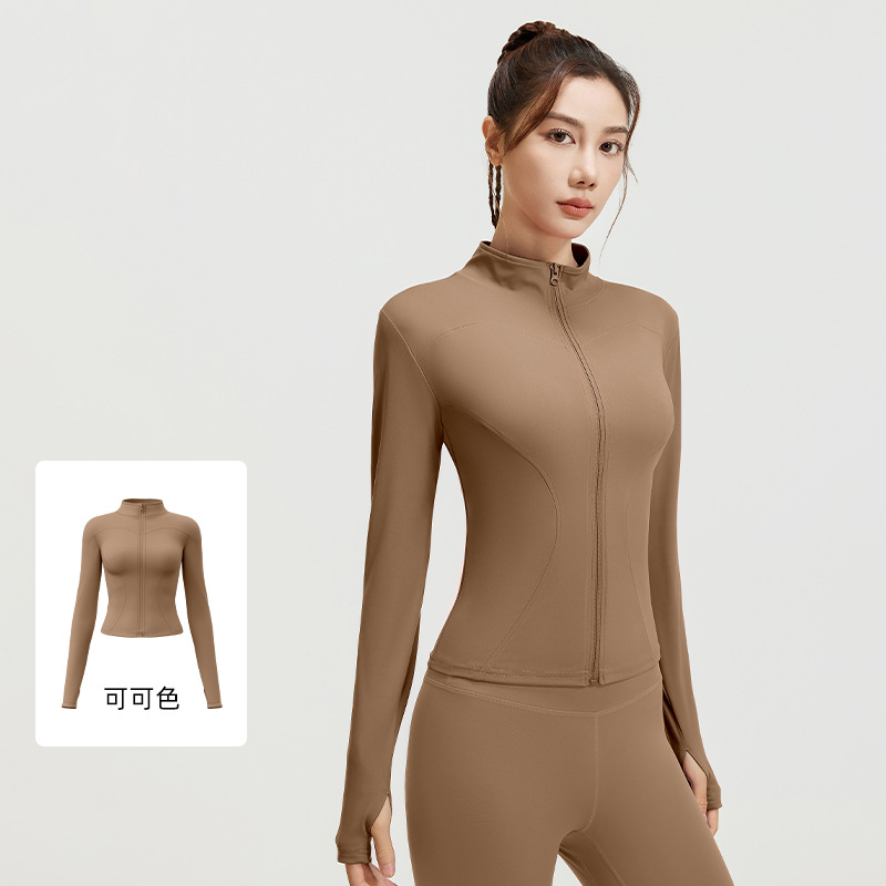Picture of Juyitang's New Nude Yoga Jacket Slimming Breathable Running Fitness Sports Jacket for Women