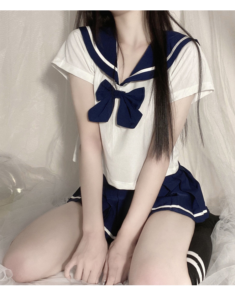 Summer new net red style sexy cute student outfit campus era college style JK uniform temptation SAO