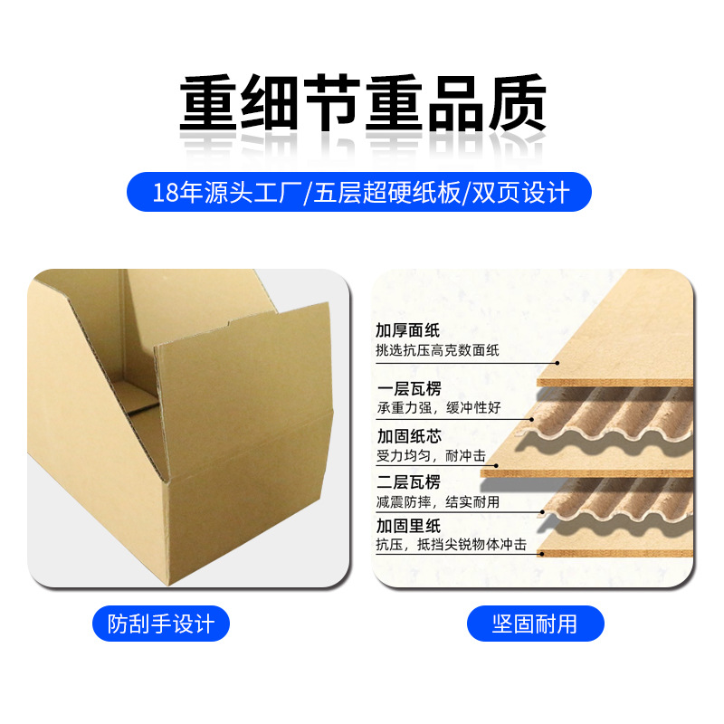 Picture of E-commerce warehouse box shelf carton five-layer super hard supermarket warehouse classification display carton diagonal carton in stock
