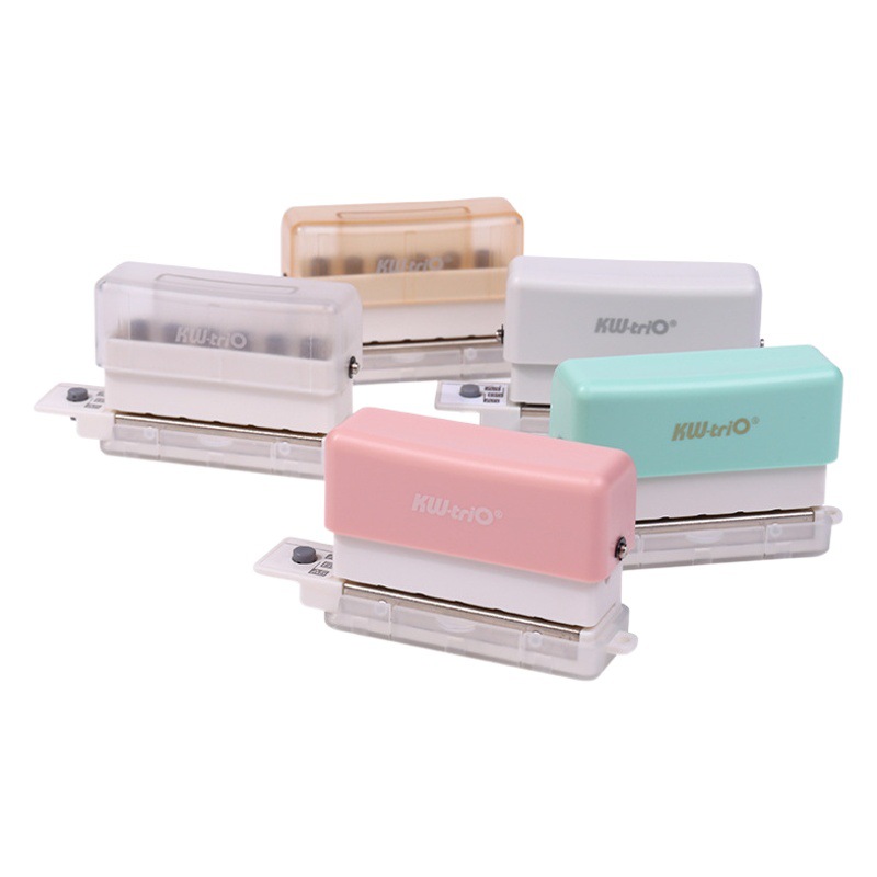 Can get excellent six-hole handheld portable punch mini cute porous hole punch manual student stationery hole punch