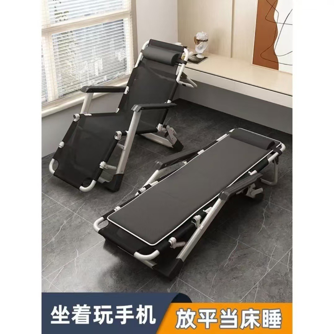 Office Courtyard Indoor Widened Cooling Breathable Leisure Lounge Chair Folding Lounge Chair Comfortable and Portable