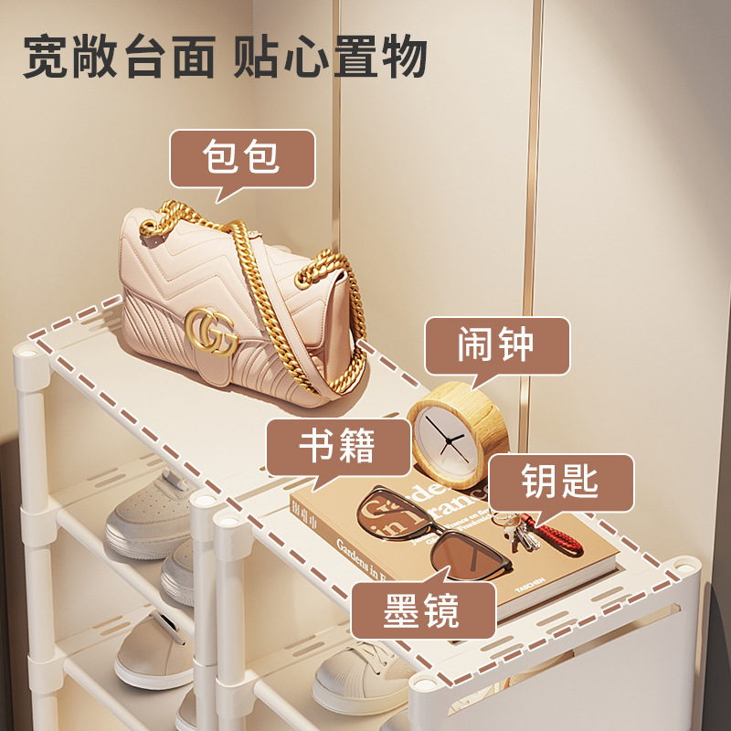 Picture of Shoe rack home door multi-storey small and narrow simple rental room shoe cabinet to store 2025 new dormitory shoes