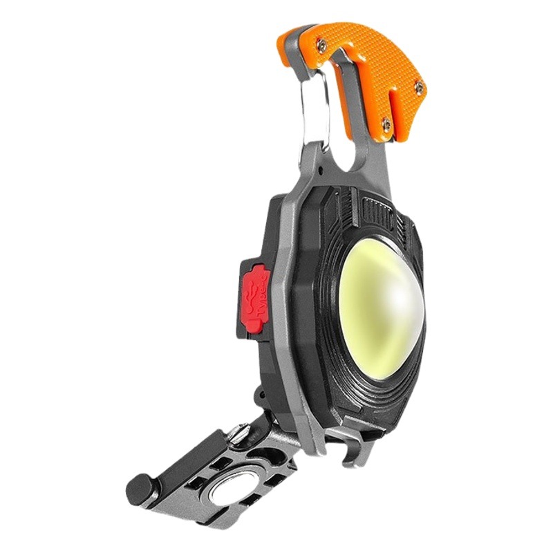 Cross-Border Popular Flashlight Emergency Mini Dual Light Source Luminous Keychain Light Strong Light Ultra-Light Portable Flashlight