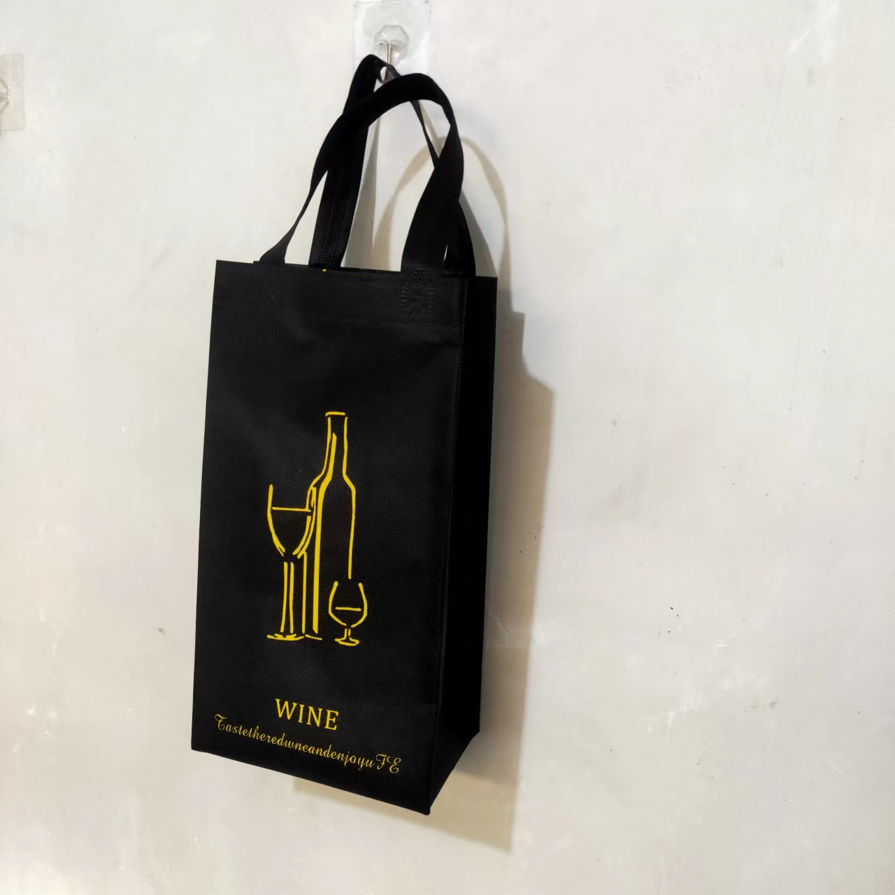 in stock Non-woven Wine Bag Single Double Four Red Wine Non-woven Bag Printed Advertising Gift Tote Bag
