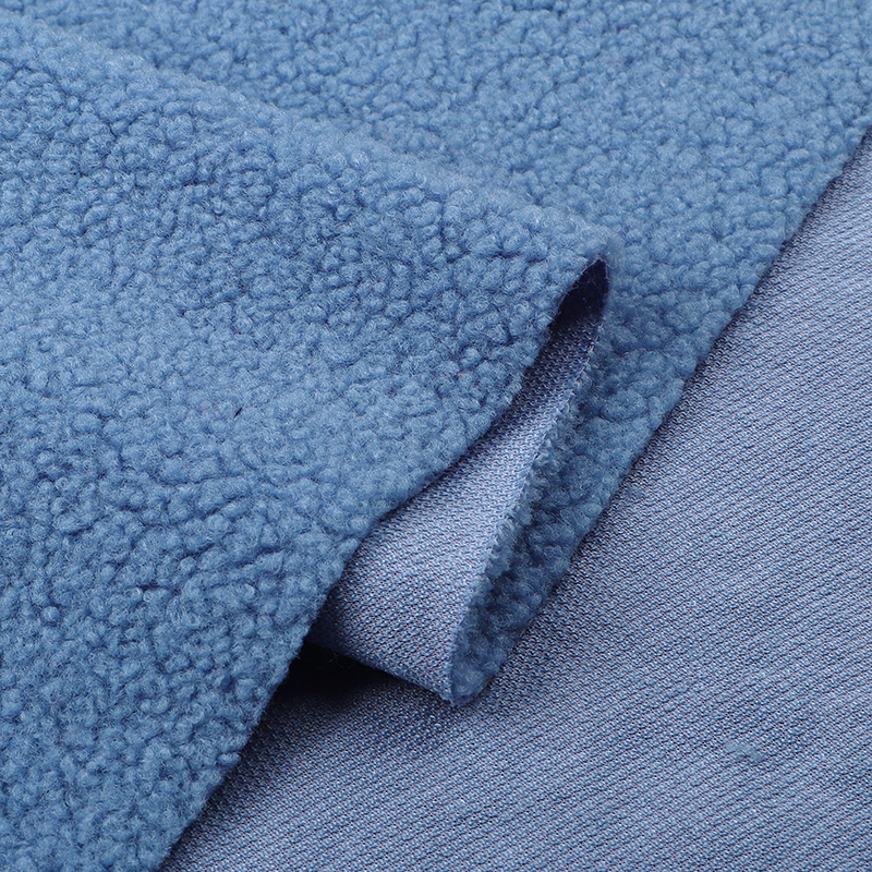 Picture of Thickened lamb wool fabric warm plush coral fleece handmade liner clothes coat doll fleece fabric