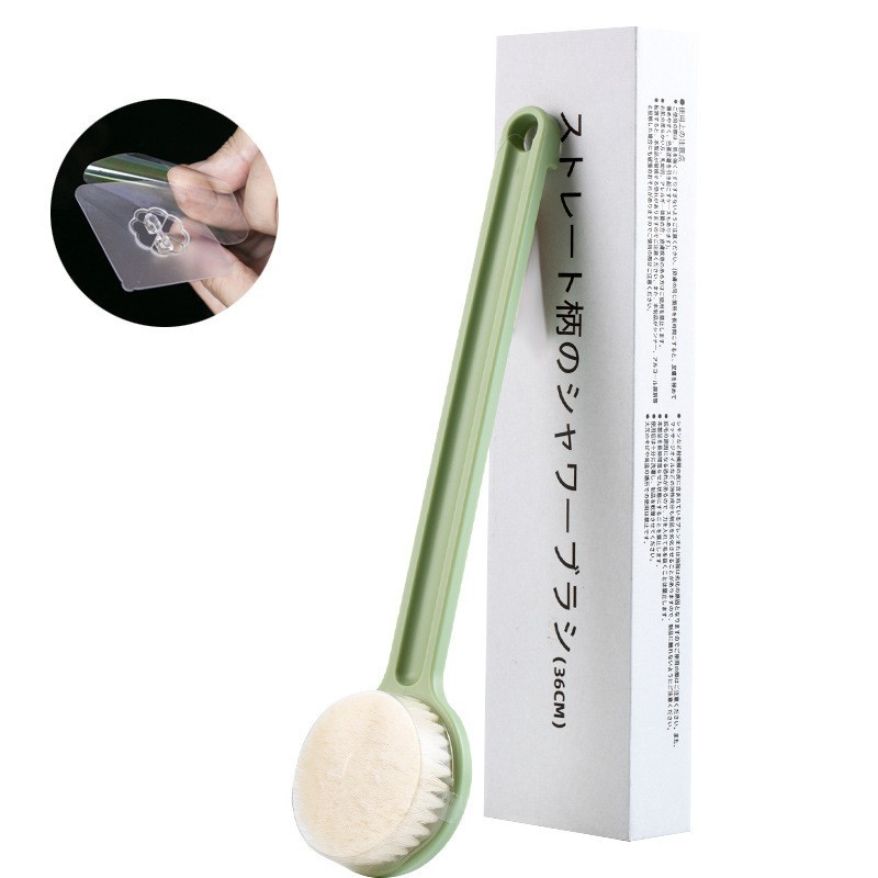 Picture of A generation of hair bubble bag bath brush mud bath brush long handle soft hair body bath brush back artifact bathroom