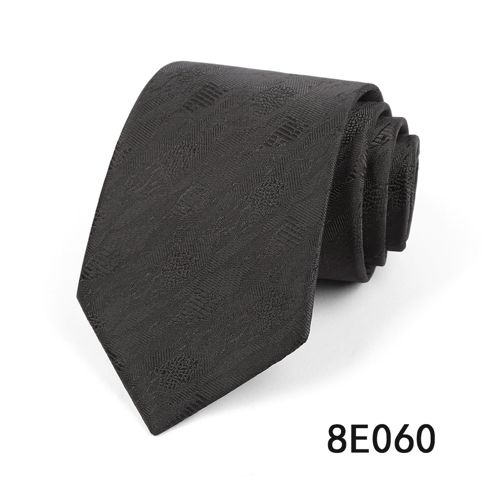 Picture of Men's Tie Business Casual Stripesd Tie 8cm Polyester Jacquard Embroider Print Tie Wholesale Formal Wear