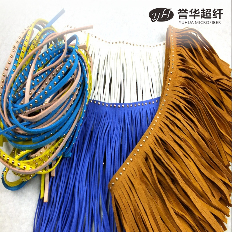 Picture of Microfiber Leather Strips, Braided, Cut, Tassels and Tassels, Customized Suede Microfiber Leather Strips and Ropes