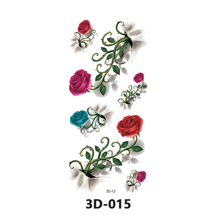 Picture of Spot Wholesale 3D Butterfly Waterproof Sweat Female Stereo Artificial Creative Temporary Stickers European and American Cross-Border Butterfly Tattoo Stickers