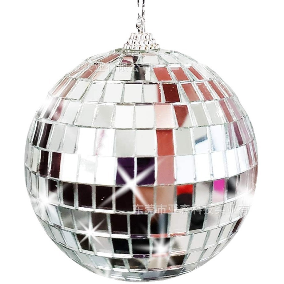 Picture of Cross-border new mirror laser foam disco ball Christmas lens ball glass lens ball stage reflective ball