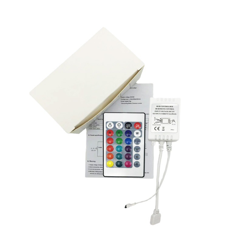 Picture of Manufacturer Haoxin 24-key infrared single panel controller colorful rgb light with dimmer LED light bar controller