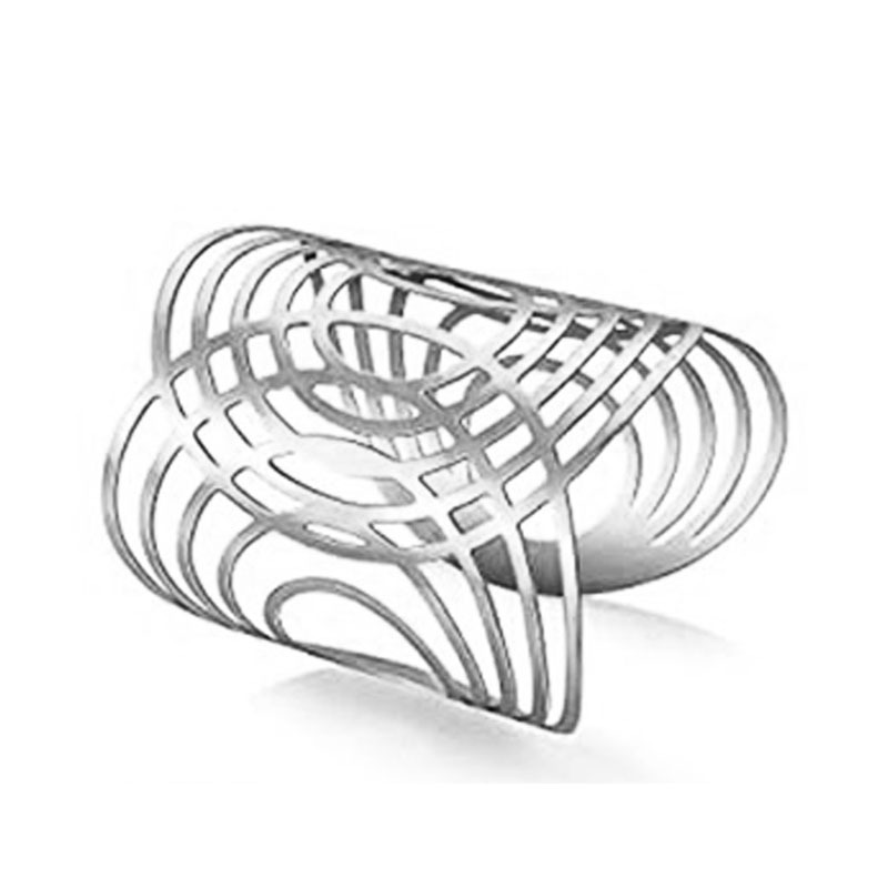 Picture of Cross-border Hot Selling European and American Kwa Hollow Metal Pattern Iron Open Bracelet Personalized Wire Punk Bracelet Set