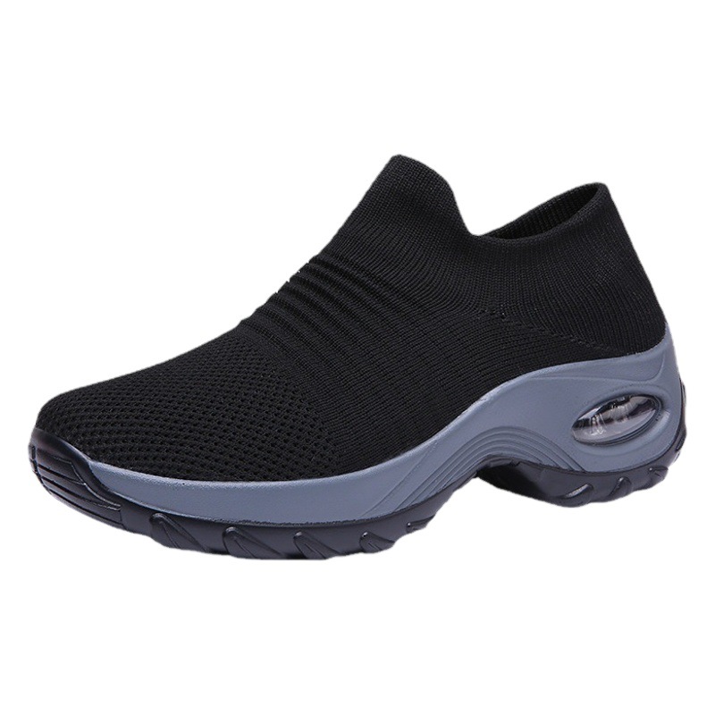 Picture of Cross-Border Hot Style Large Size Women's Shoes Air Cushion Fly Woven Casual Shoes Slip-On Shoes Fashion Rocking Shoes Quanzhou Sports Shoes