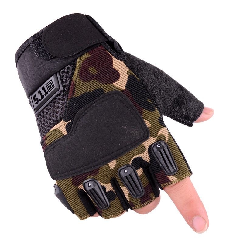 Picture of 511 half finger tactical gloves sports mountaineering outdoor mountaineering non-slip sun protection breathable riding fitness military fan gloves