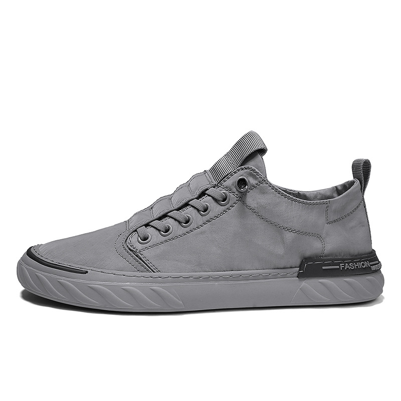 Picture of 2025 Spring New Lace-Up Sneakers Korean Style Student Trendy Shoes Umbrella Cloth Low-Top Sports Shoes Fashion Casual Men's Shoes