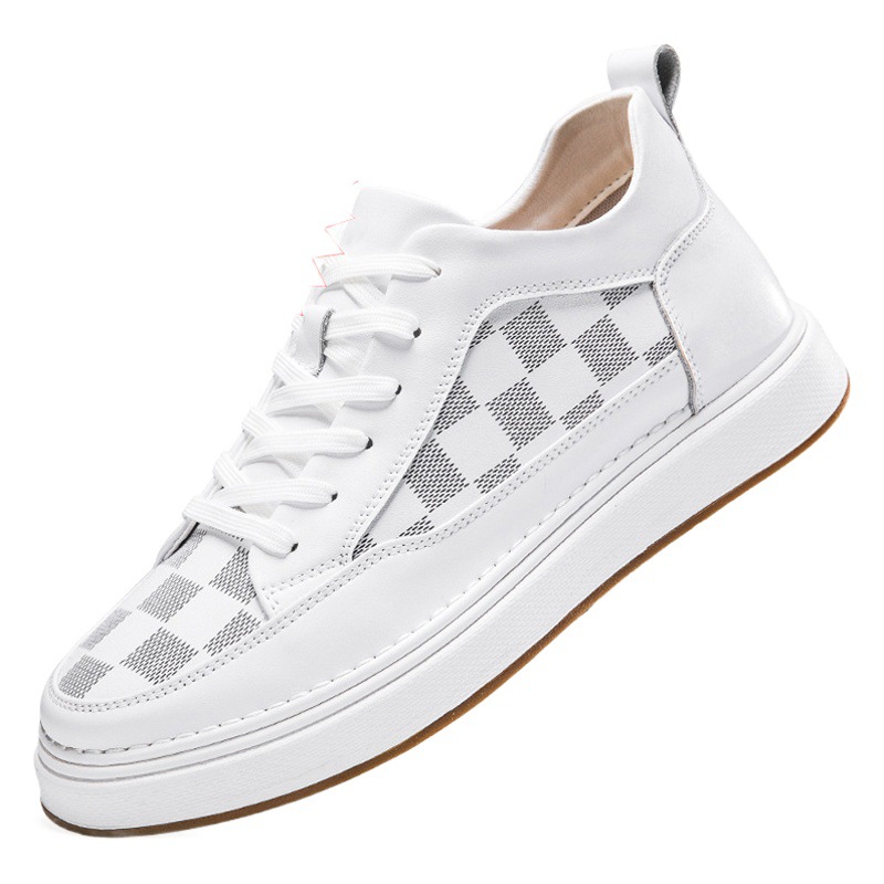Autumn New Invisible Inner Height Increasing Men's Shoes 8CM Casual Shoes Men's Height Increasing Shoes 6 Small White Shoes Sports Casual Board Shoes