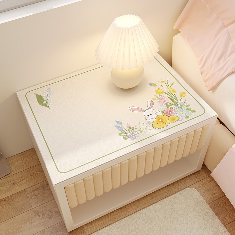Bedroom Bedside Table Cover Cloth Modern Simple Waterproof Dust Cover New High-end Light Luxury Wind Oil-proof Anti-scalding Protection Pad