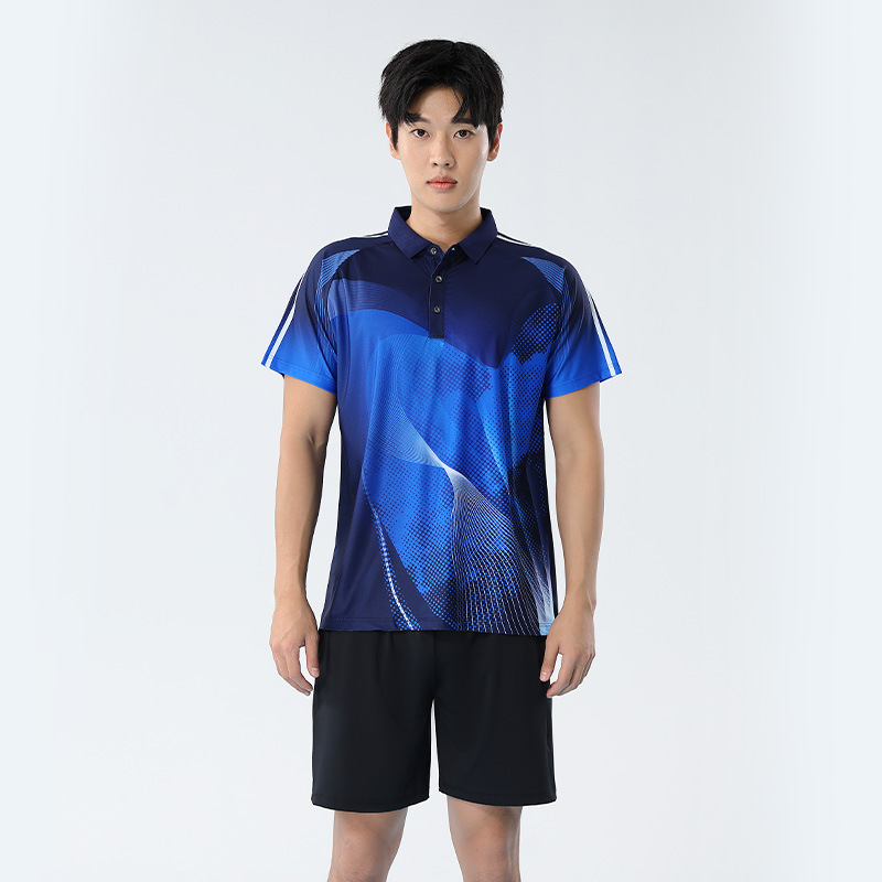 Picture of 2025 New Badminton Suit Women's Suit Quick-Drying Korean Version Men's Volleyball Table Tennis Game Training Team Suit Printing
