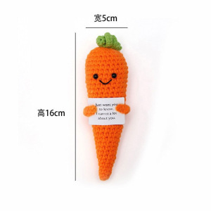 Picture of Cross-Border Hot-Selling Wool Crochet Positive Energy Potato Knitted Wool Cucumber Positive Energy Wool Crocheted Doll Finished Product