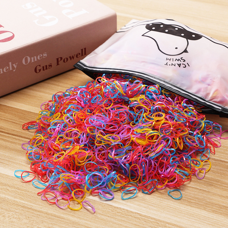 Picture of Children's Hair Rope Disposable Rubber Band Girls' Baby Strongly Pull Constantly Boxed Small Hair Rings Do Not Hit Hair Rope
