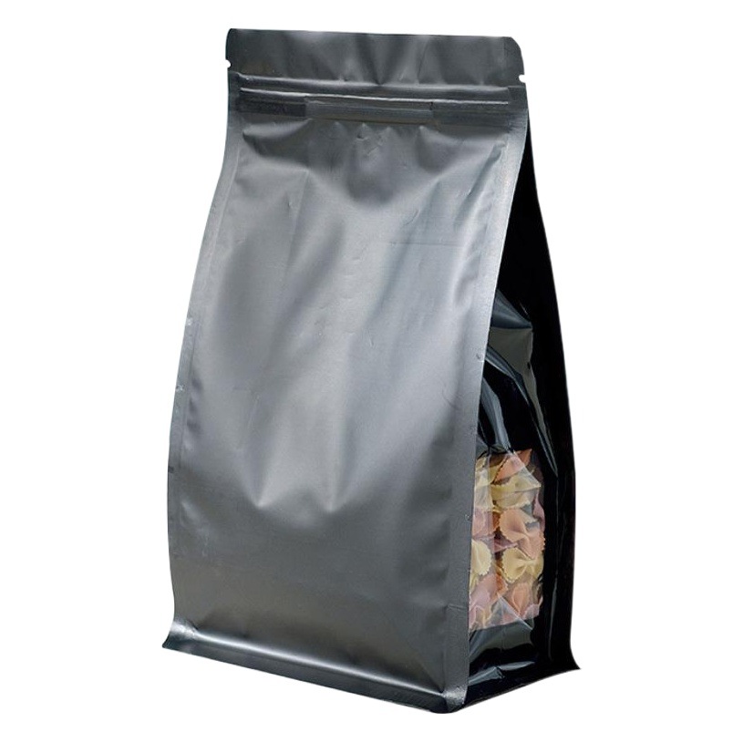 Factory self-supporting zipper bag plastic packaging bag three-side seal eight-side seal bag color printing aluminum foil bag roll film packaging