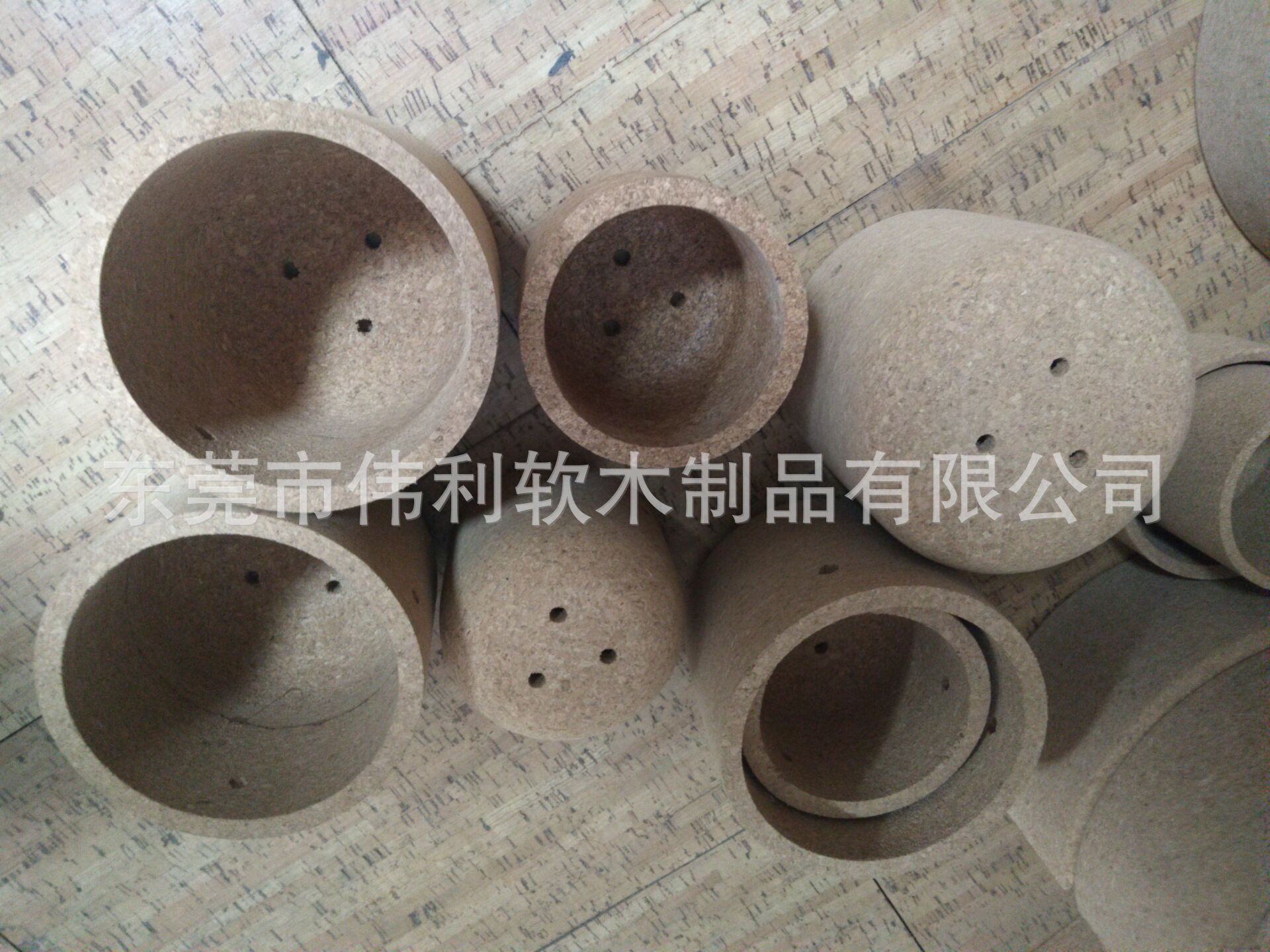 Round Square Oval Cork flowerpot green radish Cork flowerpot export Cork flowerpot