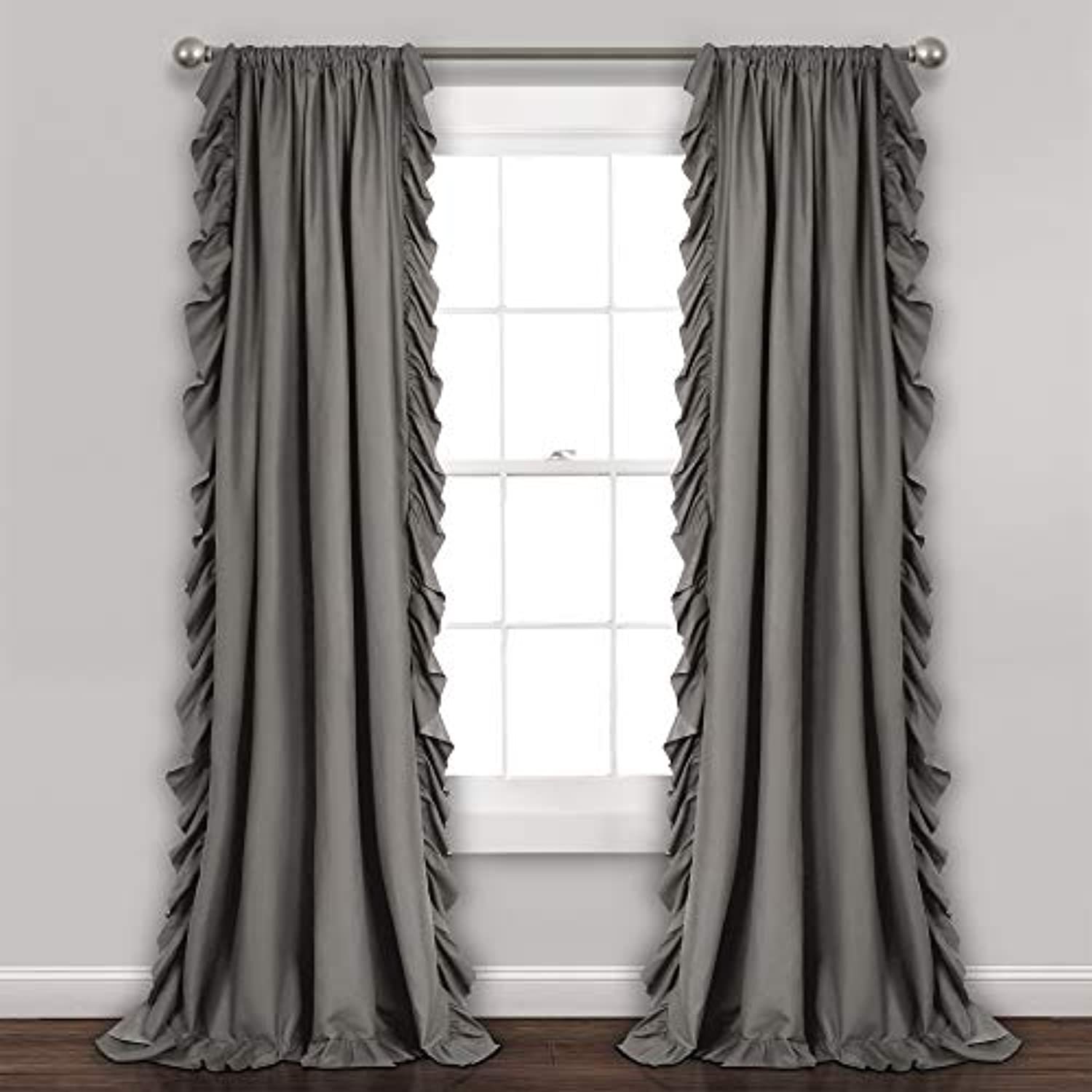 Picture of EBAY cross-border factory Amazon ins ruffled pleated window finished Princess decorative curtain pure white short curtain